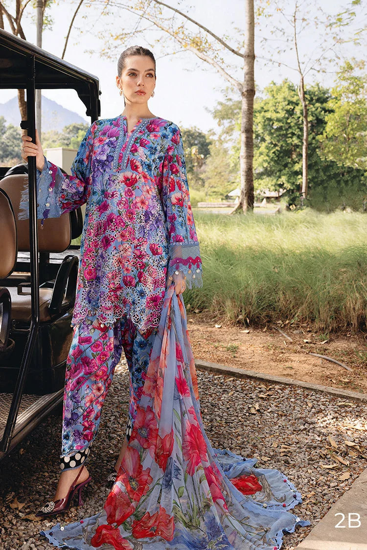 Picture of Maria B - Safari Scape M Prints Summer Collection - Design-2B - Unstitched - Available at Raja Sahib