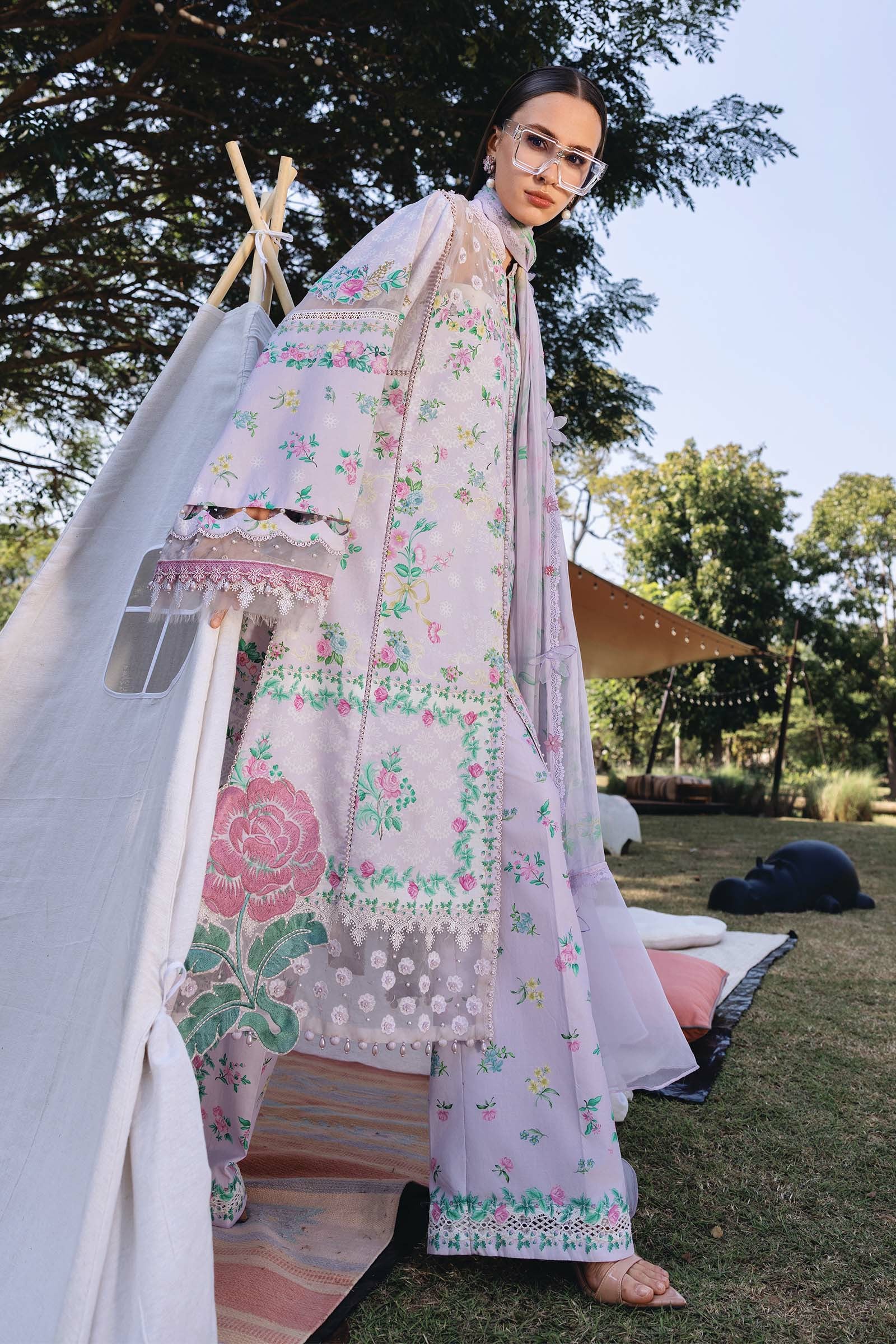 Picture of Maria B - Safari Scape M Prints Summer Collection - Design-4A - Unstitched - Available at Raja Sahib