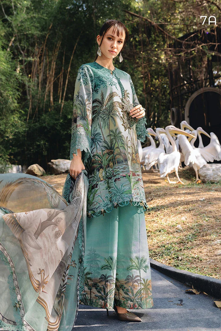 Picture of Maria B - Safari Scape M Prints Summer Collection - Design-7A - Unstitched - Available at Raja Sahib