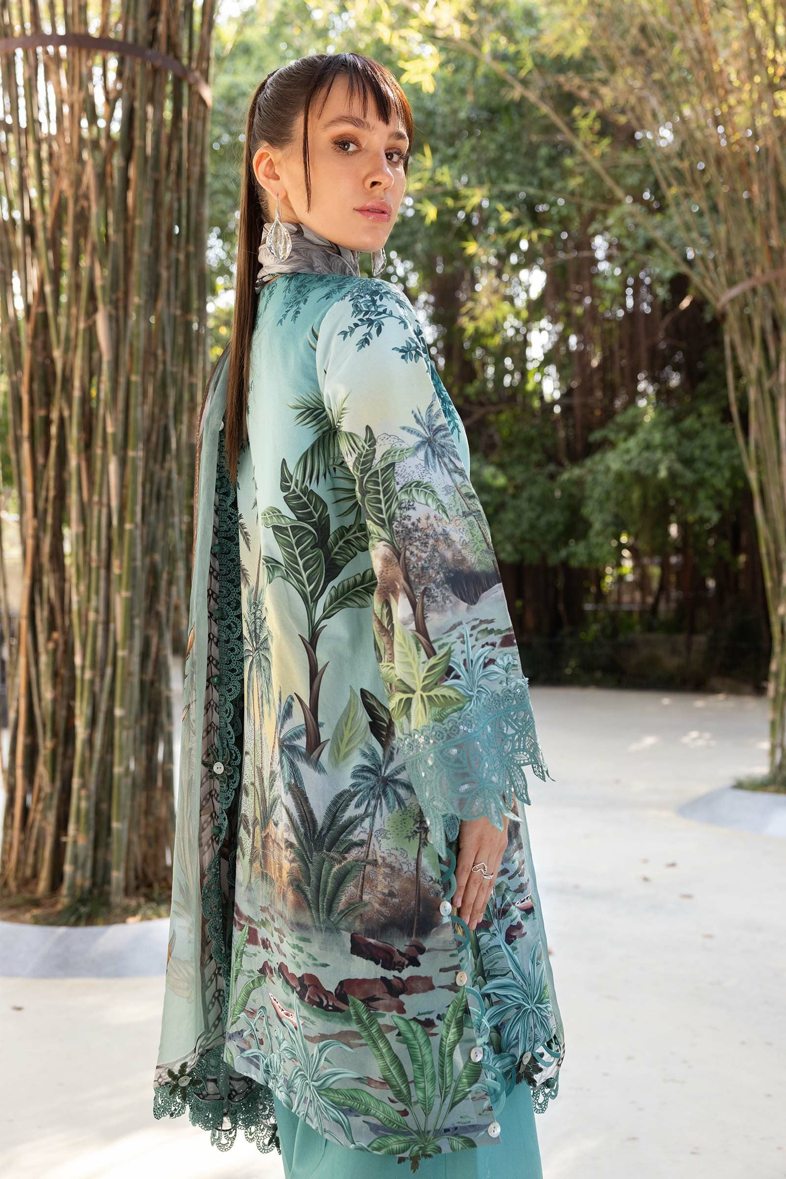 Picture of Maria B - Safari Scape M Prints Summer Collection - Design-7A - Unstitched - Available at Raja Sahib