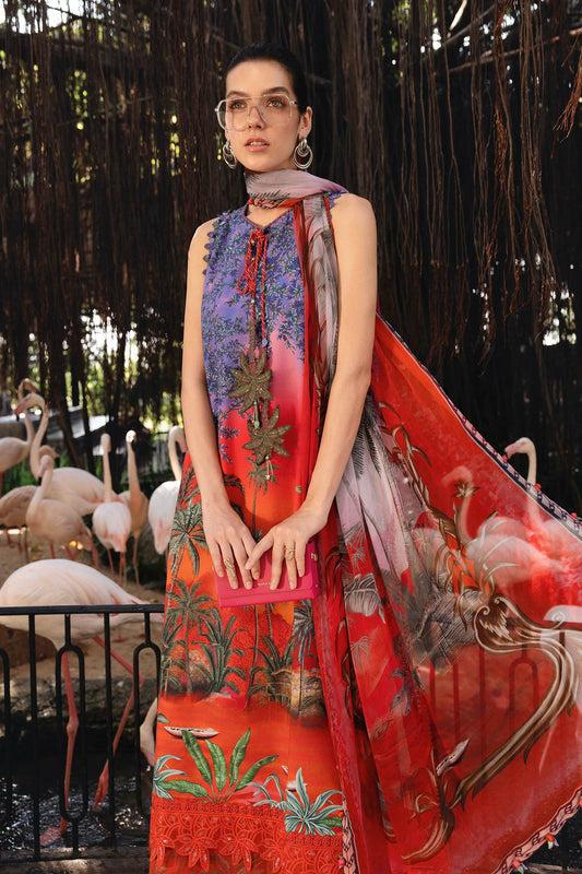Picture of Maria B - Safari Scape M Prints Summer Collection - Design-7B - Unstitched - Available at Raja Sahib