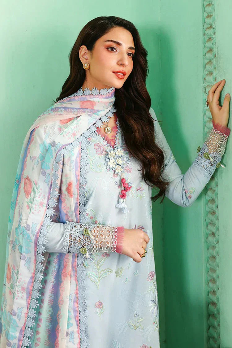 Picture of Roheenaz - Summer Reverie Luxury Lawn Collection - 10-Solenne - Unstitched - Available at Raja Sahib