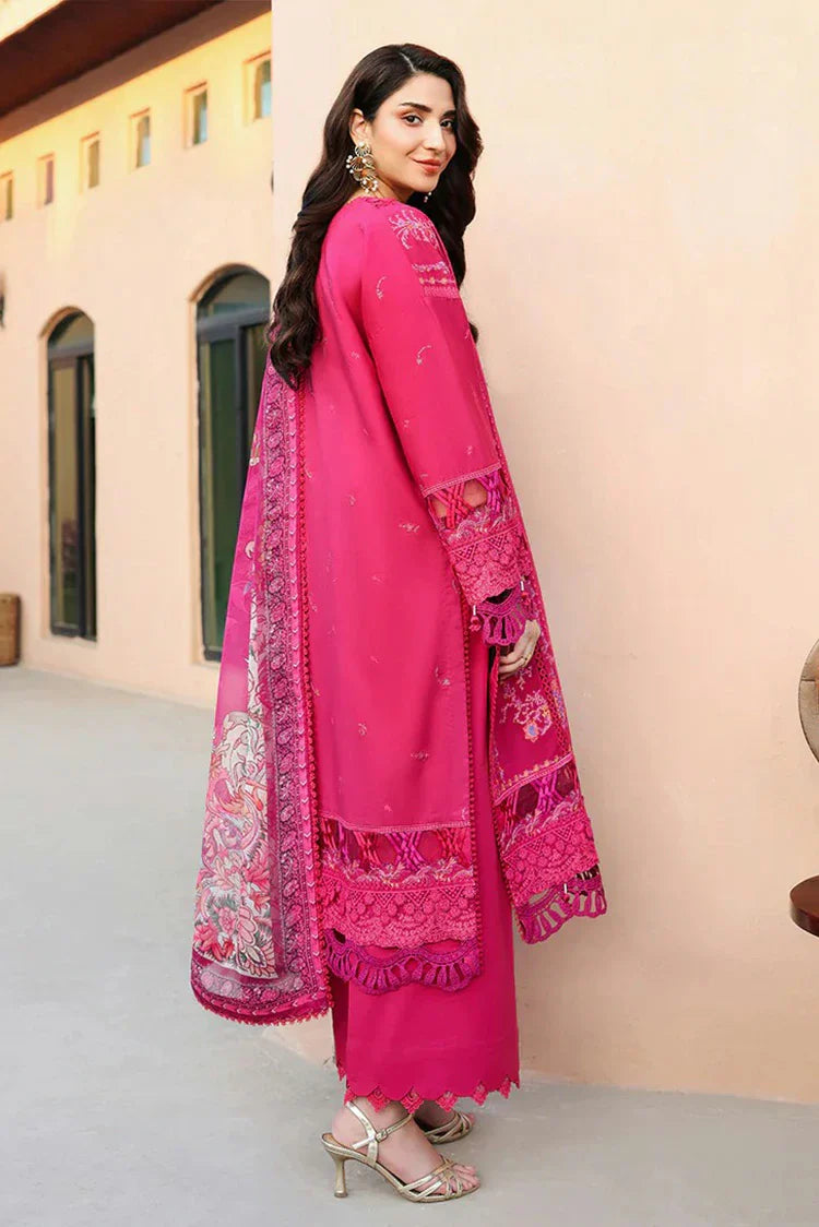 Picture of Roheenaz - Summer Reverie Luxury Lawn Collection - 11-Ivoria - Unstitched - Available at Raja Sahib