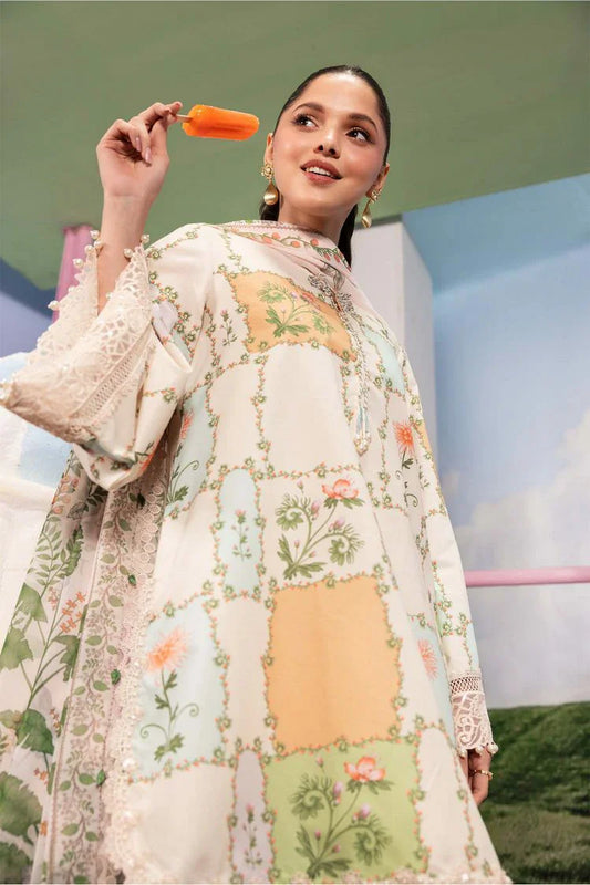 Picture of Maria B - M Basics Spring Summer Edition Vol 1 - Design-10A - Unstitched - Available at Raja Sahib