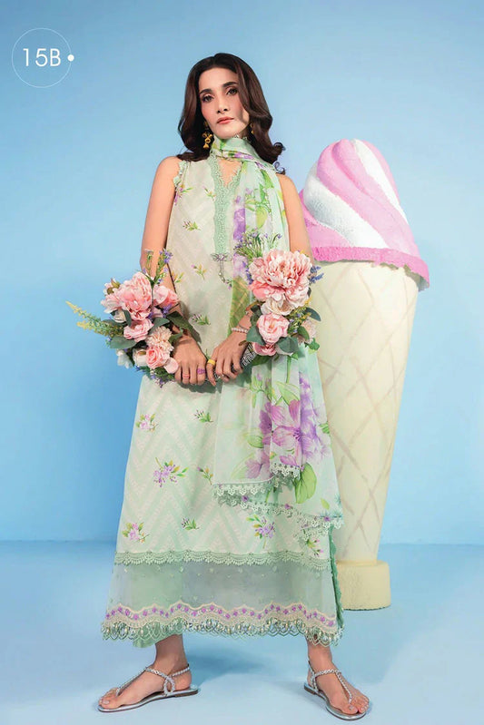 Picture of Maria B - M Basics Spring Summer Edition Vol 1 - Design-15B - Unstitched - Available at Raja Sahib