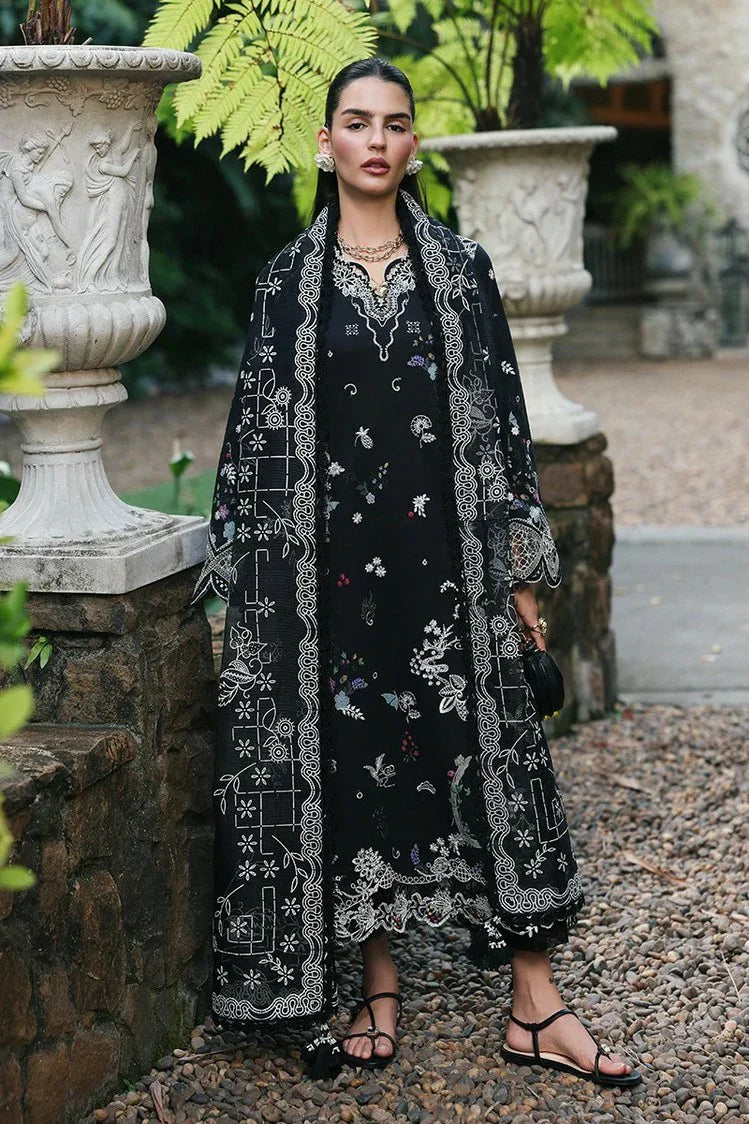 Picture of Qalamkar - Qline Lawn Drop 1 - RP-07 OBSIDIAN - Unstitched - Available at Raja Sahib