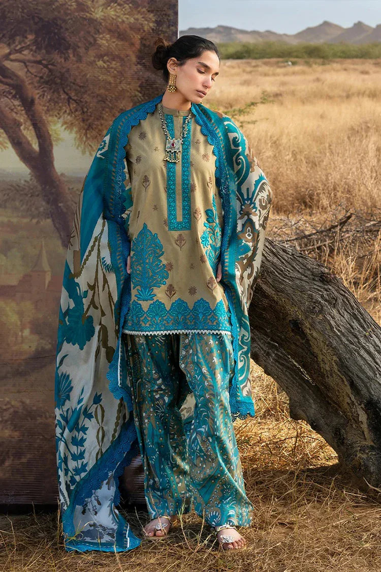 Picture of Zainab Chottani - Luxury Lawn Collection - Saphira 11 - Unstitched - Available at Raja Sahib