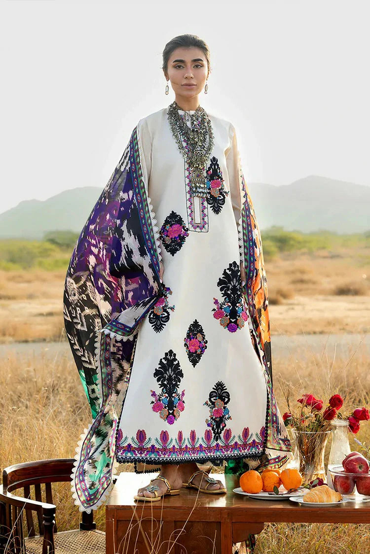 Picture of Zainab Chottani - Luxury Lawn Collection - Nivara 17 - Unstitched - Available at Raja Sahib