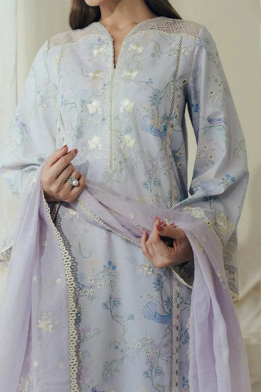 Picture of Afrozeh - Daybreak Summer Lawn Collection - 1144-Dovemist - Unstitched - Available at Raja Sahib