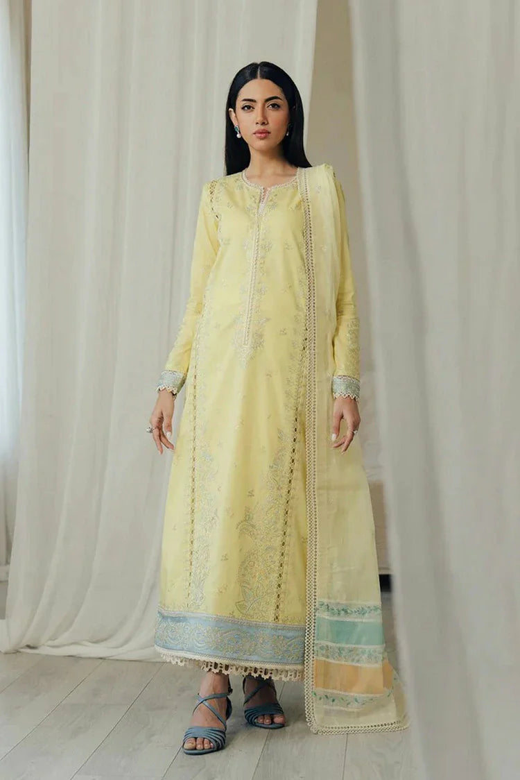 Picture of Afrozeh - Daybreak Summer Lawn Collection - 1146-Dayglow - Unstitched - Available at Raja Sahib