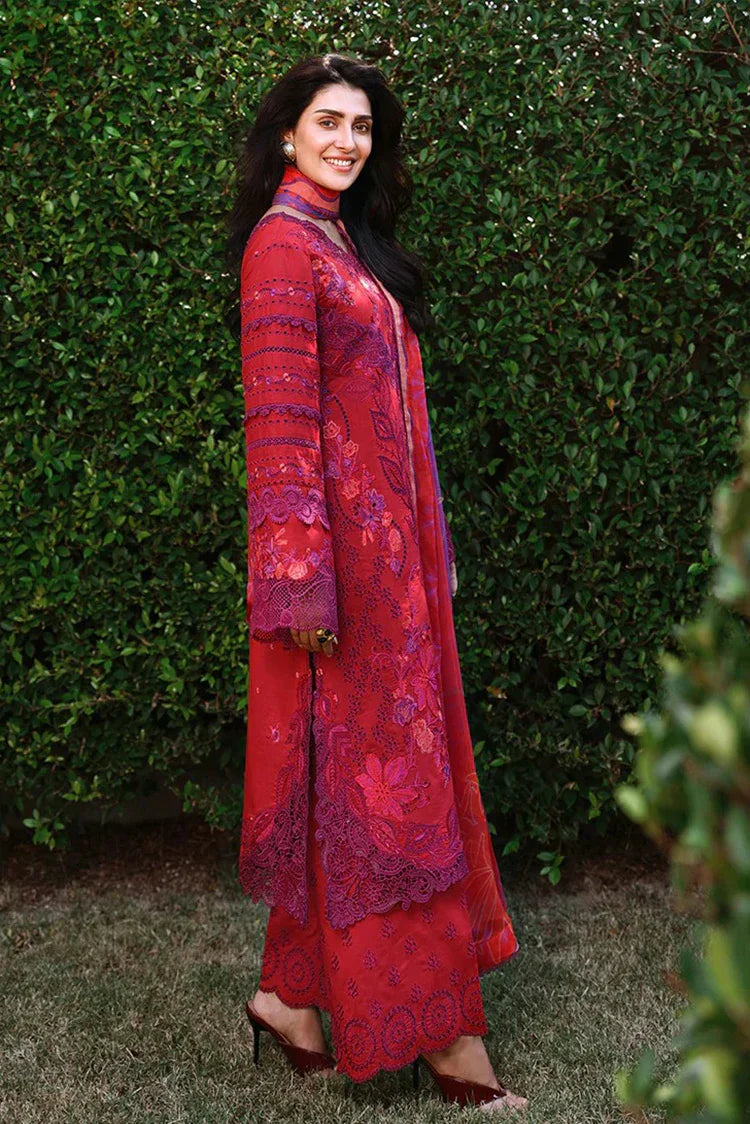 Picture of Mushq - A Moi Held by Love Luxury Lawn - 11U-Falling Petals - Unstitched - Available at Raja Sahib