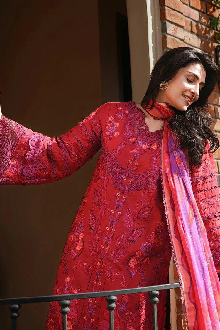 Picture of Mushq - A Moi Held by Love Luxury Lawn - 11U-Falling Petals - Unstitched - Available at Raja Sahib
