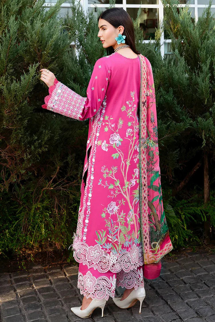 Picture of Mushq - A Moi Held by Love Luxury Lawn - 12U-Blushing Rose - Unstitched - Available at Raja Sahib