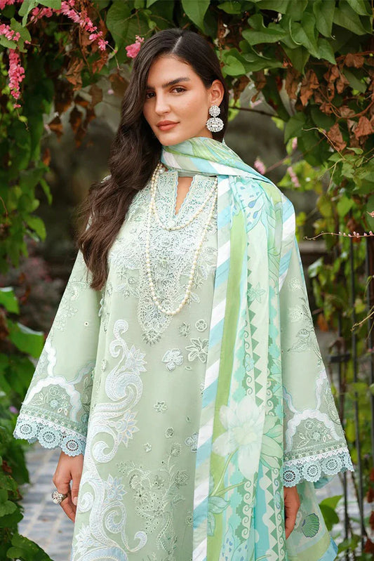 Picture of Mushq - A Moi Held by Love Luxury Lawn - 14U-Love Escape - Unstitched - Available at Raja Sahib
