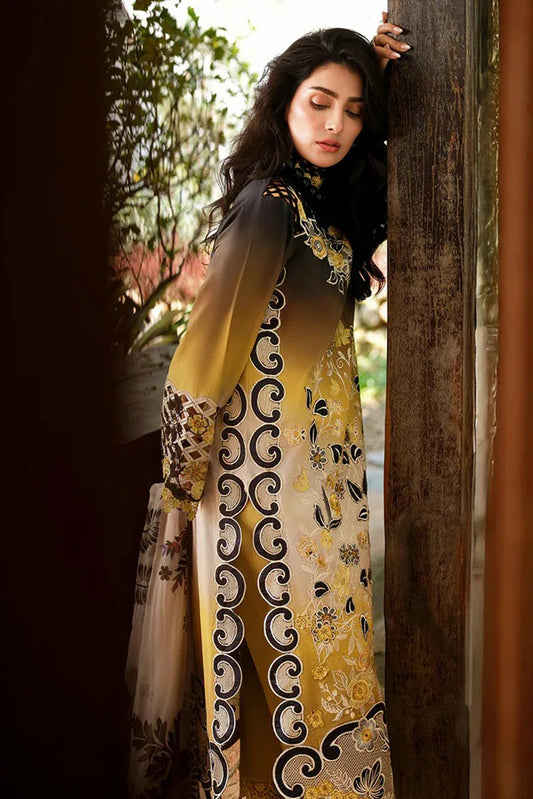 Picture of Mushq - A Moi Held by Love Luxury Lawn - 15U-Timeless Charm - Unstitched - Available at Raja Sahib