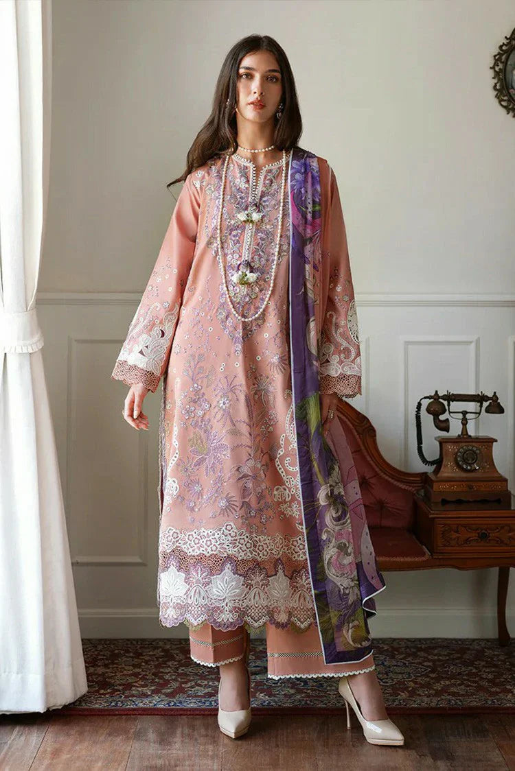 Picture of Mushq - A Moi Held by Love Luxury Lawn - 16U-Daisy Chain - Unstitched - Available at Raja Sahib