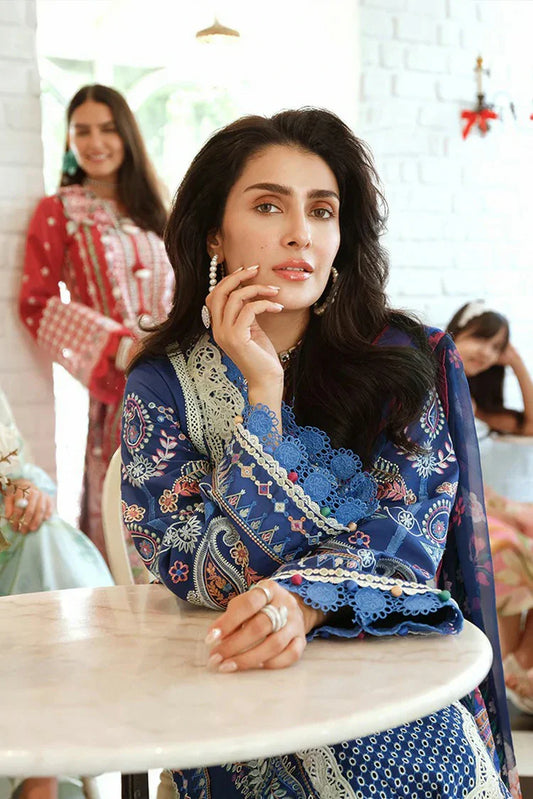 Picture of Mushq - A Moi Held by Love Luxury Lawn - 05U-Moonlit Dreams - Unstitched - Available at Raja Sahib