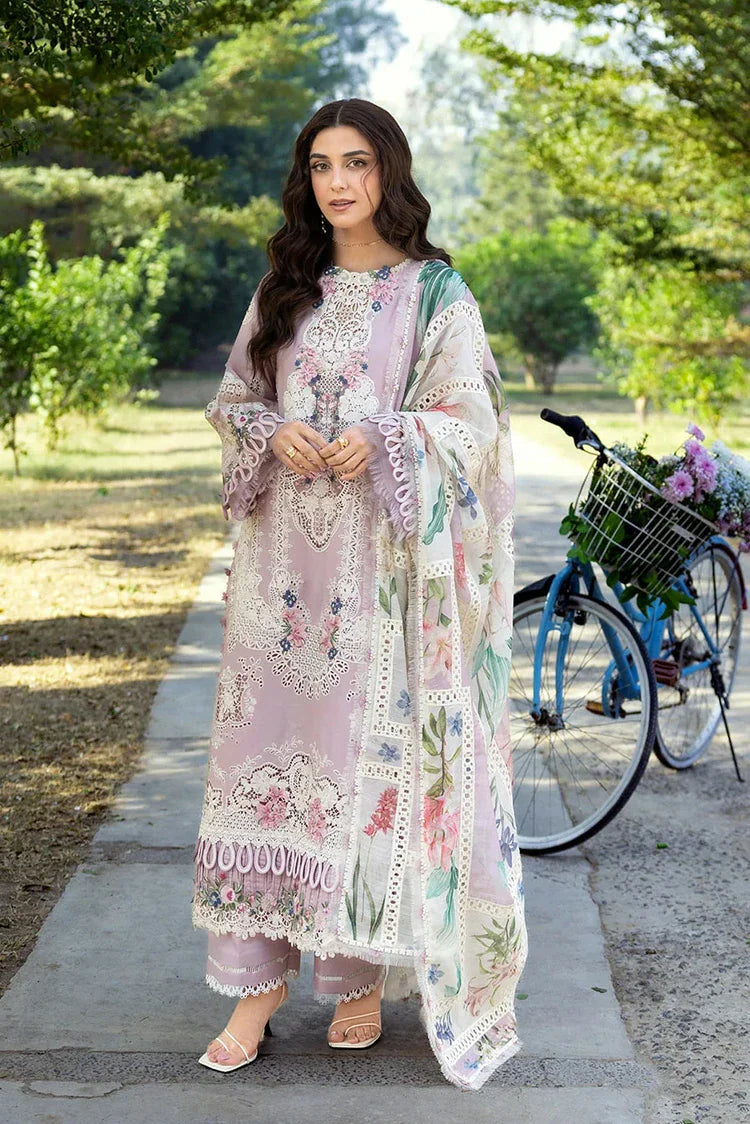 Picture of Elaf - Luxury Lawn - ELY-1A MAISON PINK - Unstitched - Available at Raja Sahib