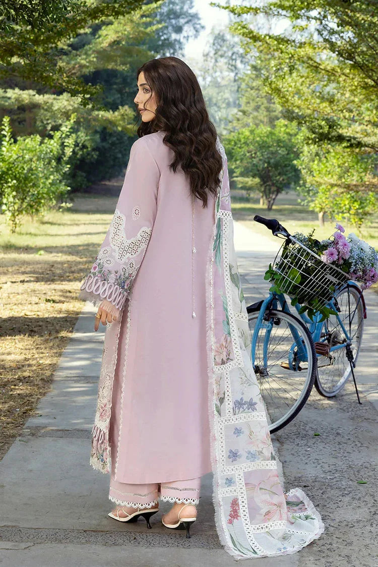 Picture of Elaf - Luxury Lawn - ELY-1A MAISON PINK - Unstitched - Available at Raja Sahib
