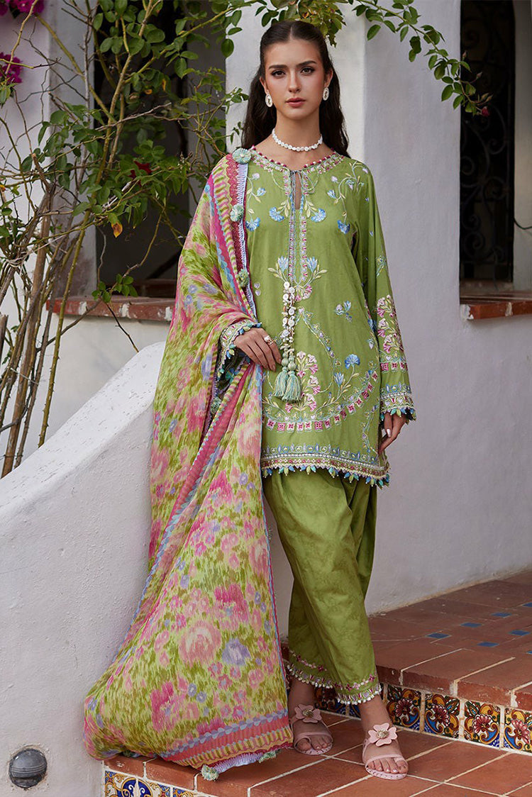 Picture of Farah Talib Aziz - Luv Duv Luxury Lawn Collection - FTA-09 Carmen Kivi - Unstitched - Available at Raja Sahib