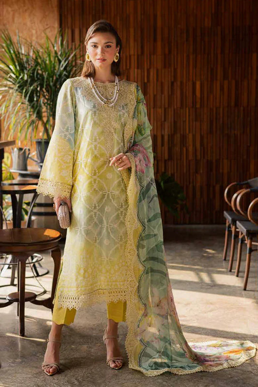 Nureh - Gardenia Embroidered and Printed Lawn Collection Vol 1 - NSG-207 - Unstitched