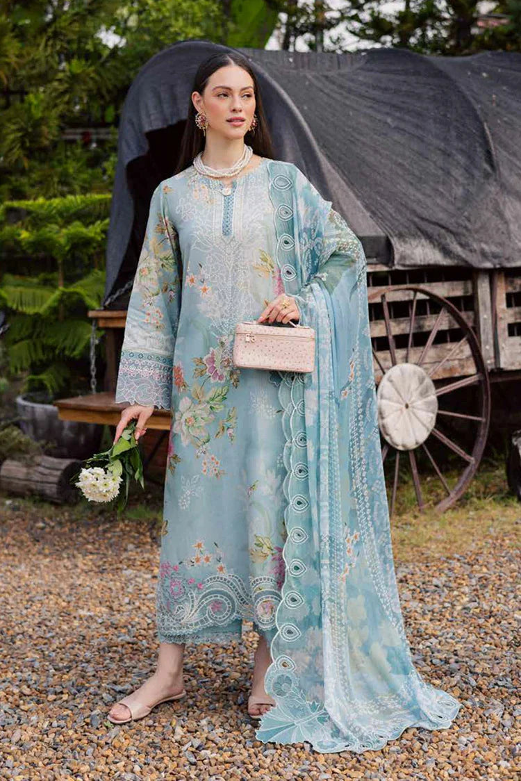 Nureh - Gardenia Embroidered and Printed Lawn Collection Vol 1 - NSG-209 - Unstitched