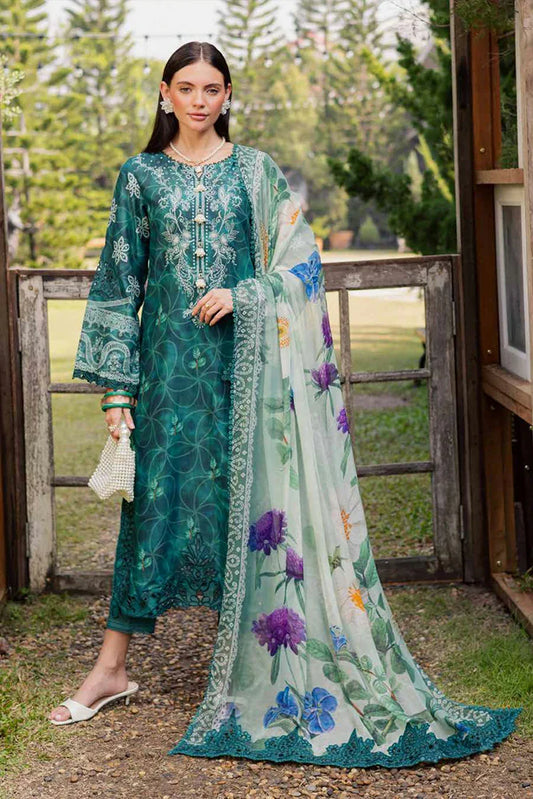 Nureh - Gardenia Embroidered and Printed Lawn Collection Vol 1 - NSG-210 - Unstitched