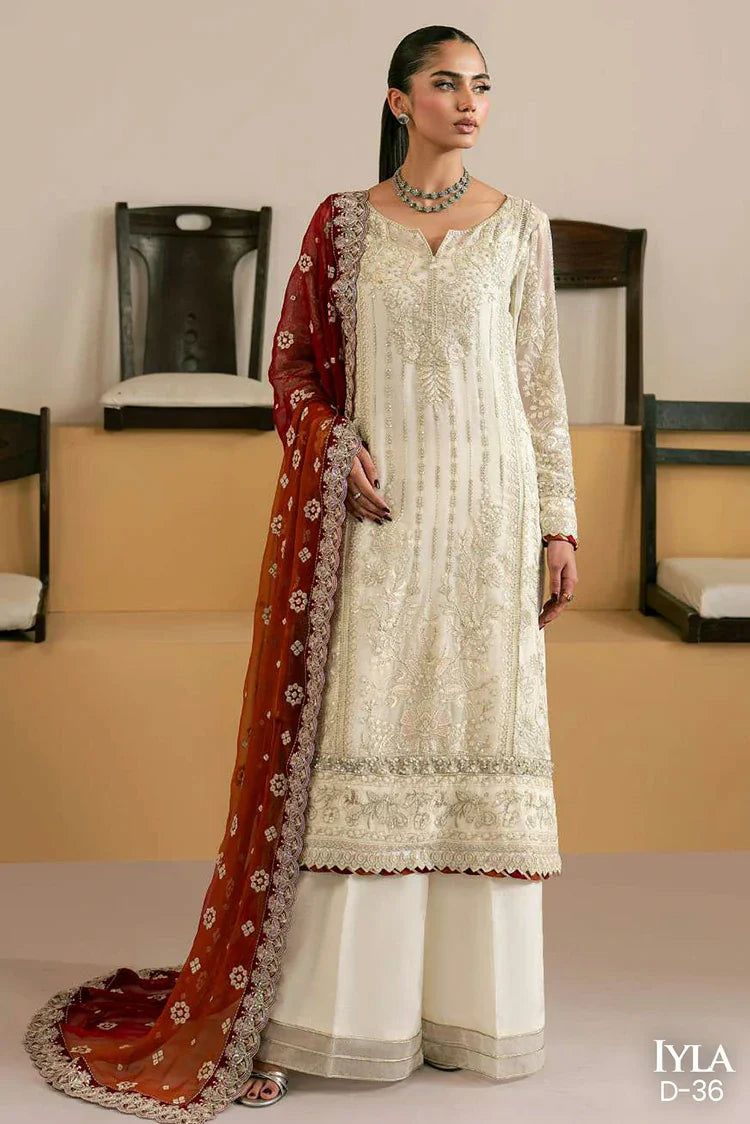 Gulaal - Ayla Luxury Chiffon - D36-Iyla - Unstitched
