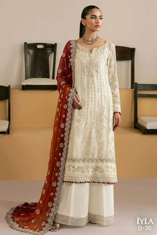 Gulaal - Ayla Luxury Chiffon - D36-Iyla - Unstitched