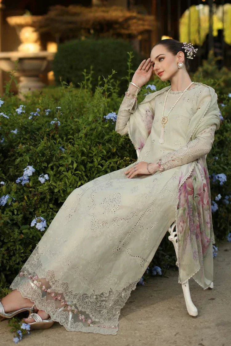 Picture of Noor by Saadia Asad - Noor Luxury Eid Handwork Schiffli Laserkari - D2B-Aloura - Unstitched - Available at Raja Sahib