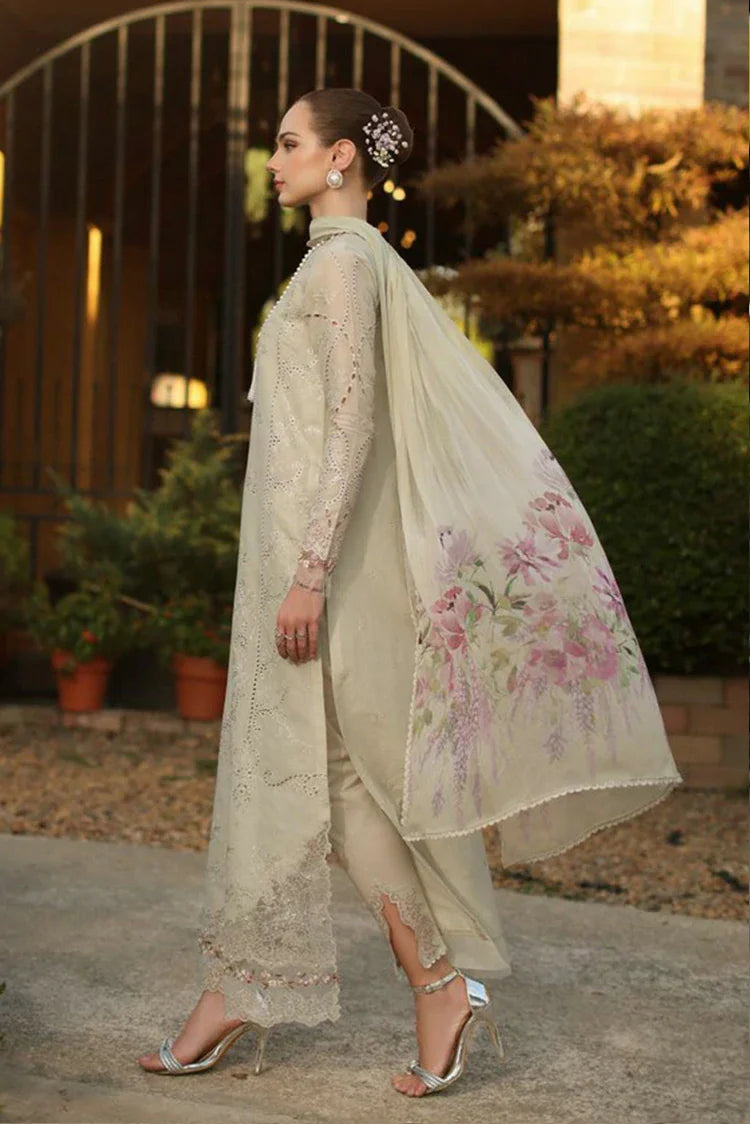 Picture of Noor by Saadia Asad - Noor Luxury Eid Handwork Schiffli Laserkari - D2B-Aloura - Unstitched - Available at Raja Sahib