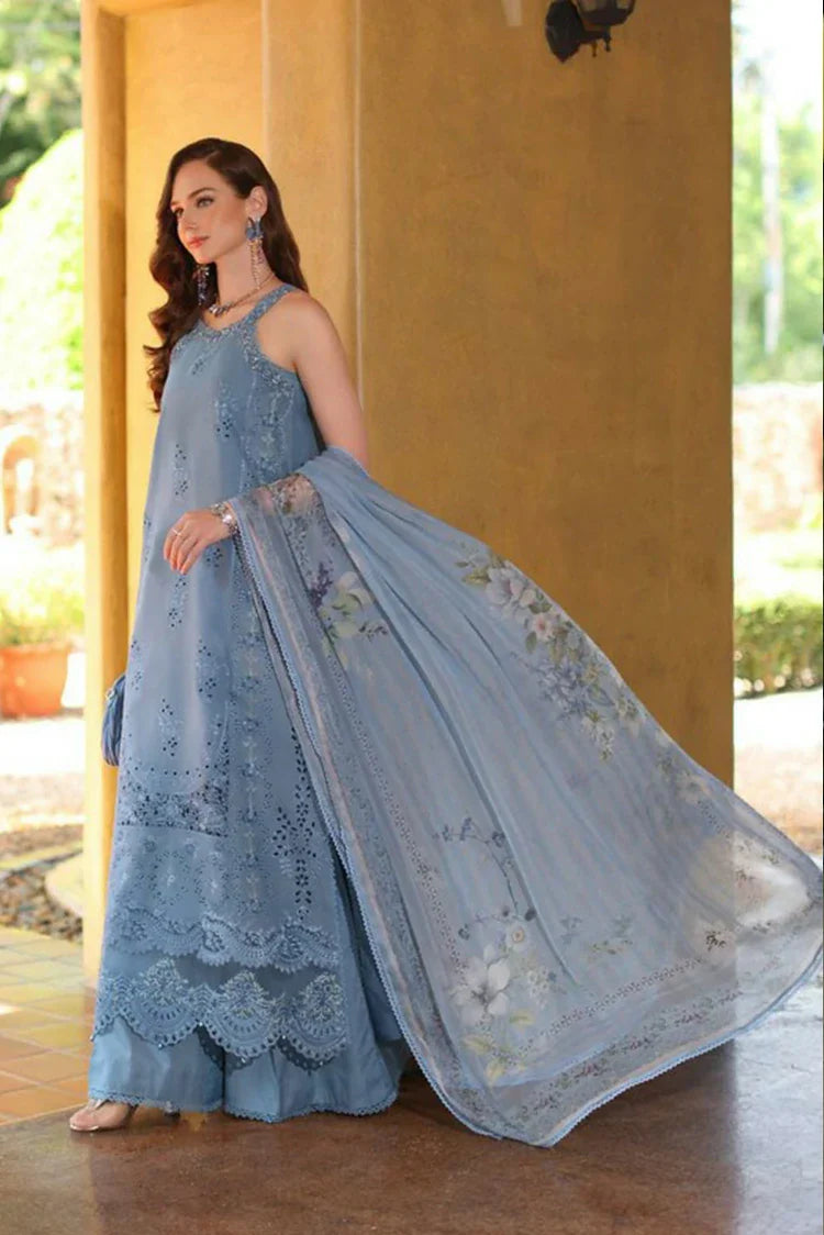 Picture of Noor by Saadia Asad - Noor Luxury Eid Handwork Schiffli Laserkari - D3A-Mirelle - Unstitched - Available at Raja Sahib
