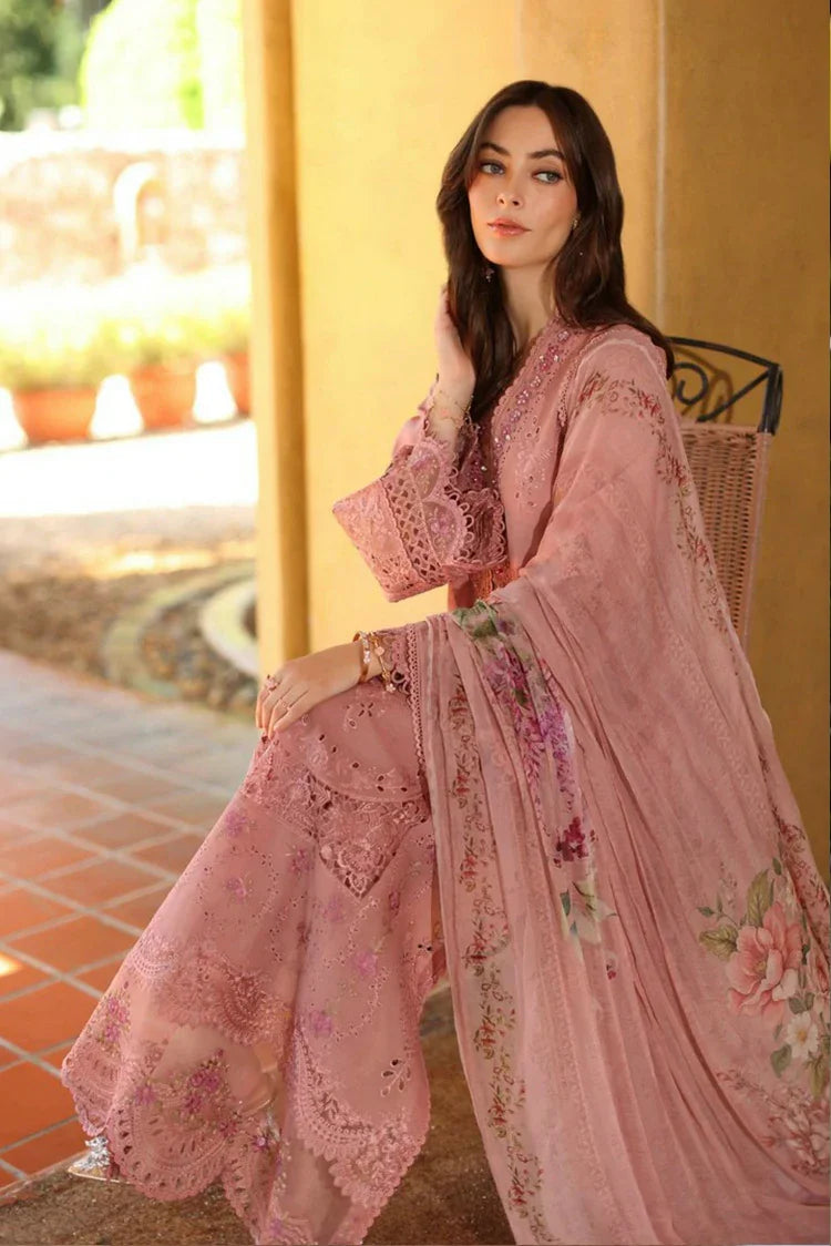 Picture of Noor by Saadia Asad - Noor Luxury Eid Handwork Schiffli Laserkari - D3B-Mirelle - Unstitched - Available at Raja Sahib