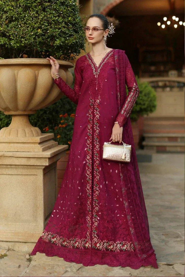 Picture of Noor by Saadia Asad - Noor Luxury Eid Handwork Schiffli Laserkari - D6A-Zelina - Unstitched - Available at Raja Sahib