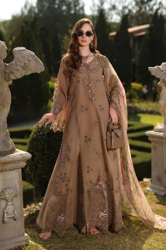 Picture of Noor by Saadia Asad - Noor Luxury Eid Handwork Schiffli Laserkari - D8A-Selene - Unstitched - Available at Raja Sahib