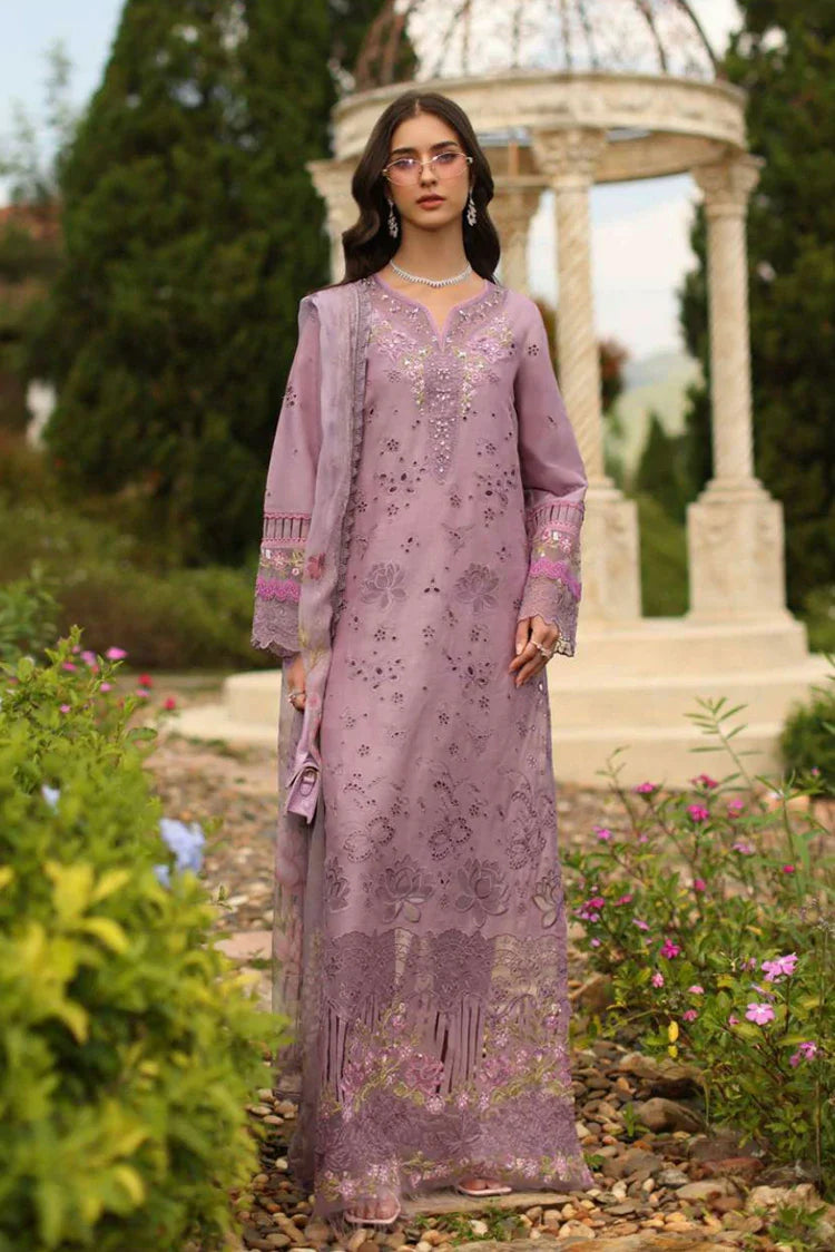 Picture of Noor by Saadia Asad - Noor Luxury Eid Handwork Schiffli Laserkari - D9A-Velisse - Unstitched - Available at Raja Sahib