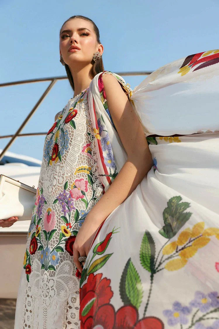 Picture of Maria B - Timeless Elegance Luxury Lawn - Design-10A - Unstitched - Available at Raja Sahib