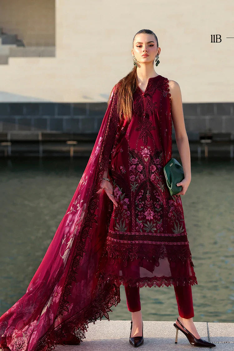 Picture of Maria B - Timeless Elegance Luxury Lawn - Design-11B - Unstitched - Available at Raja Sahib