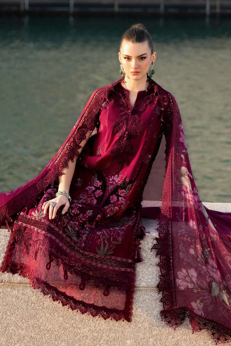 Picture of Maria B - Timeless Elegance Luxury Lawn - Design-11B - Unstitched - Available at Raja Sahib