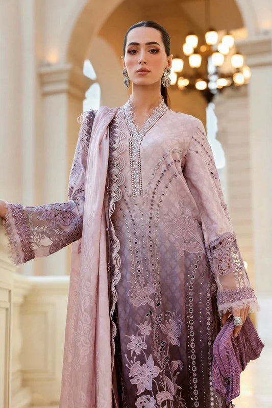 Picture of Maria B - Timeless Elegance Luxury Lawn - Design-1B - Unstitched - Available at Raja Sahib