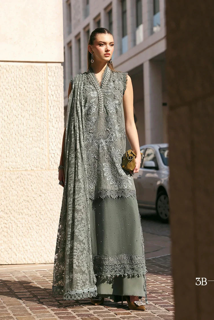 Picture of Maria B - Timeless Elegance Luxury Lawn - Design-3B - Unstitched - Available at Raja Sahib