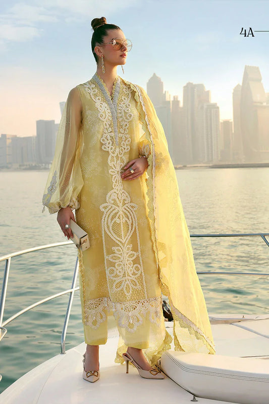 Picture of Maria B - Timeless Elegance Luxury Lawn - Design-4A - Unstitched - Available at Raja Sahib