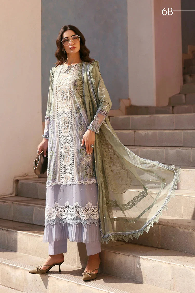 Picture of Maria B - Timeless Elegance Luxury Lawn - Design-6B - Unstitched - Available at Raja Sahib