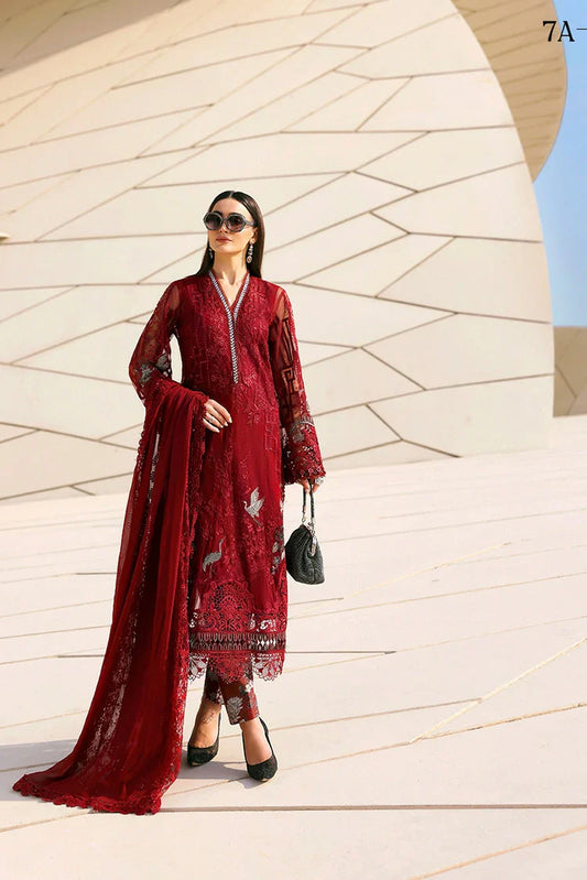 Picture of Maria B - Timeless Elegance Luxury Lawn - Design-7A - Unstitched - Available at Raja Sahib