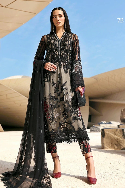Picture of Maria B - Timeless Elegance Luxury Lawn - Design-7B - Unstitched - Available at Raja Sahib