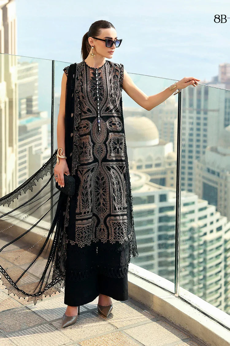 Picture of Maria B - Timeless Elegance Luxury Lawn - Design-8B - Unstitched - Available at Raja Sahib