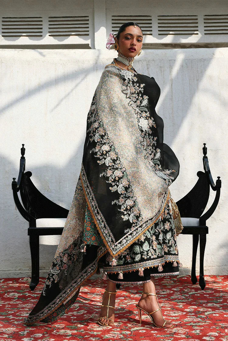 Picture of Hussain Rehar - Kala Bagh Luxury Lawn Eid Edit - D-89-Sable - Unstitched - Available at Raja Sahib