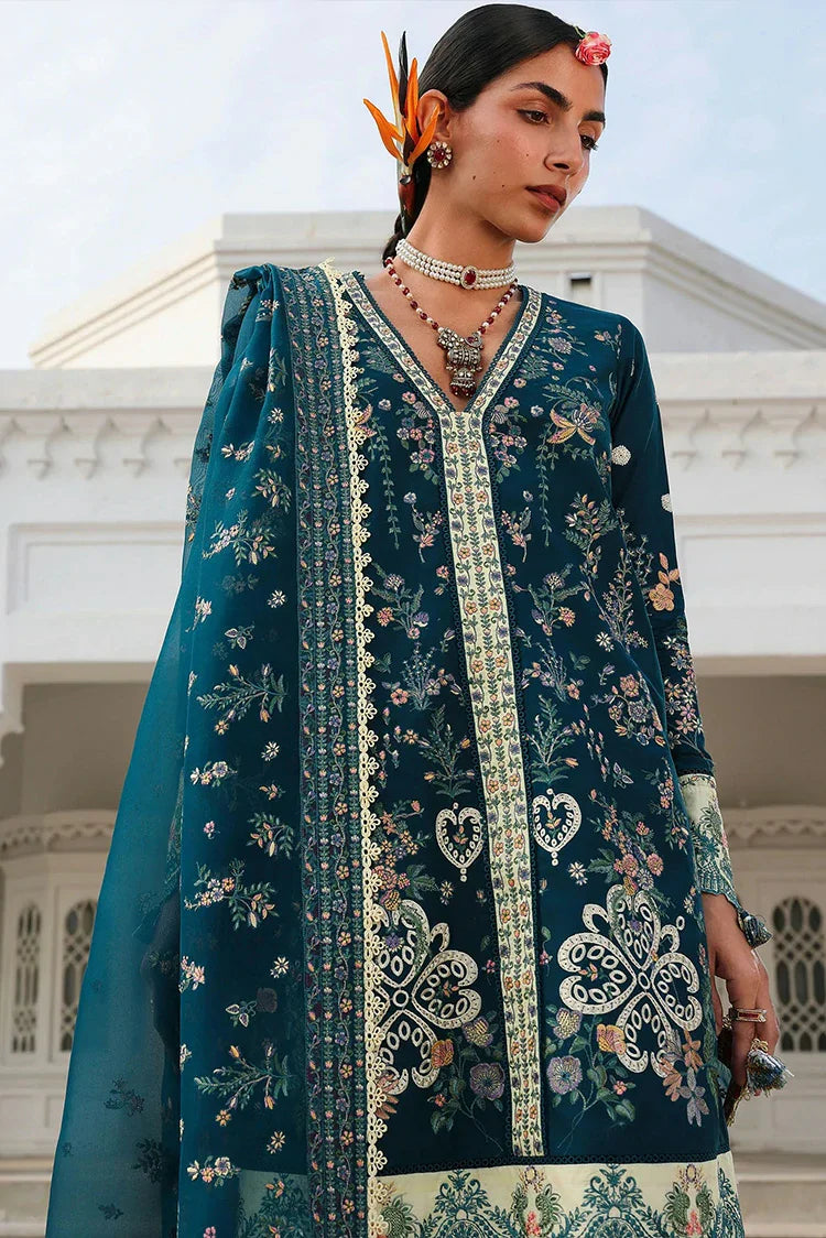 Picture of Hussain Rehar - Kala Bagh Luxury Lawn Eid Edit - D-94-Azraq - Unstitched - Available at Raja Sahib
