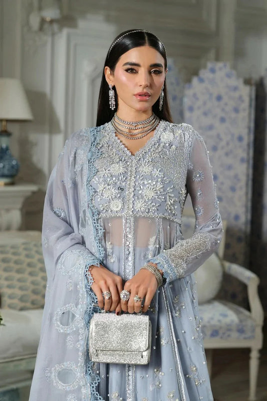 Picture of Maryam Hussain - Meer Embroidered Chiffon - 02-Falaq - Unstitched - Available at Raja Sahib