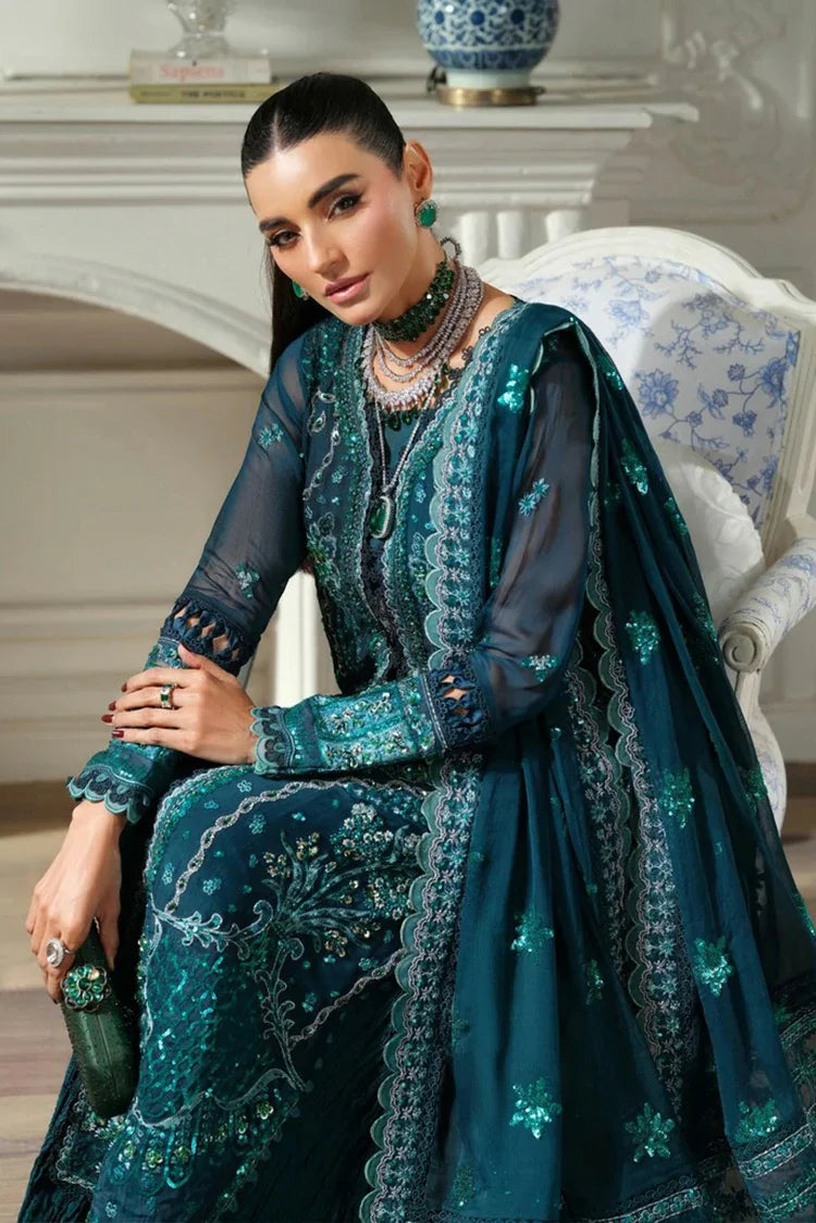 Picture of Maryam Hussain - Meer Embroidered Chiffon - 08-Momal - Unstitched - Available at Raja Sahib